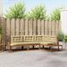vidaXL Banc de jardin naturel et beige