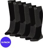 morethansocks Apollo Skisokken Unisex Zwart Maat 35/38 6-Pack