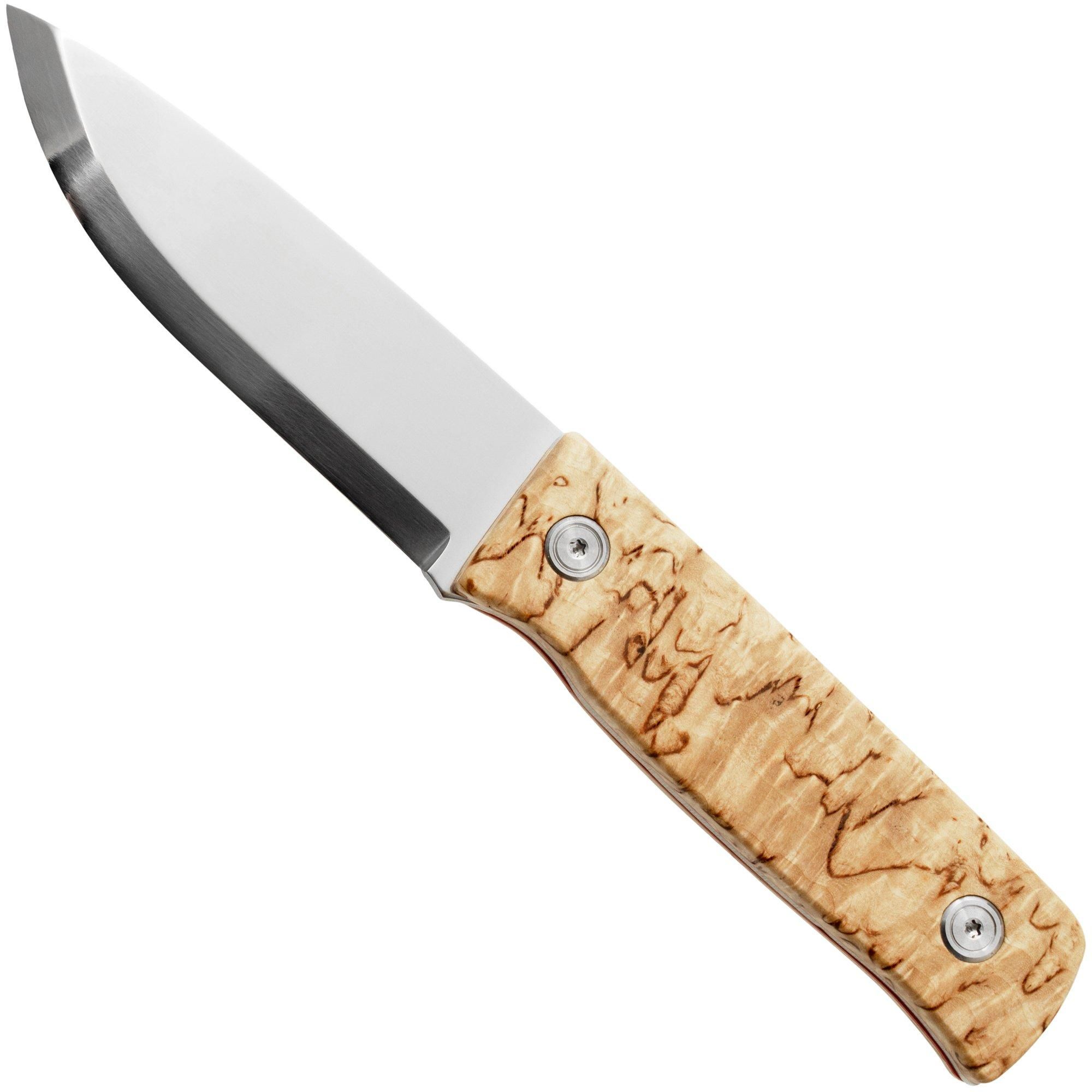Marttiini Tundra 352010 CB Natural Curly Birch - Outdoor Knife - 6416885211327