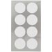 Merkloos / Sans marque Hobby stickers - 96x stuks - witte ronde stickers - Kantoor stickers - Scrapbook - knutselmateriaal