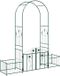 vidaXL Tuinboog Groen 203 x 50 x 218 cm Staal
