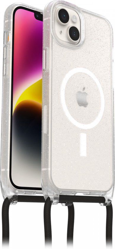 OtterBox React Necklace iPhone 14 Plus Hoesje met Koord Glitter