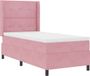 vidaXL Boxspringbed met hoofdeinde Roze 80 x 200 cm Fluweel