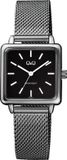 Q&Q Vierkant Dames Horloge Zwart QB51J412