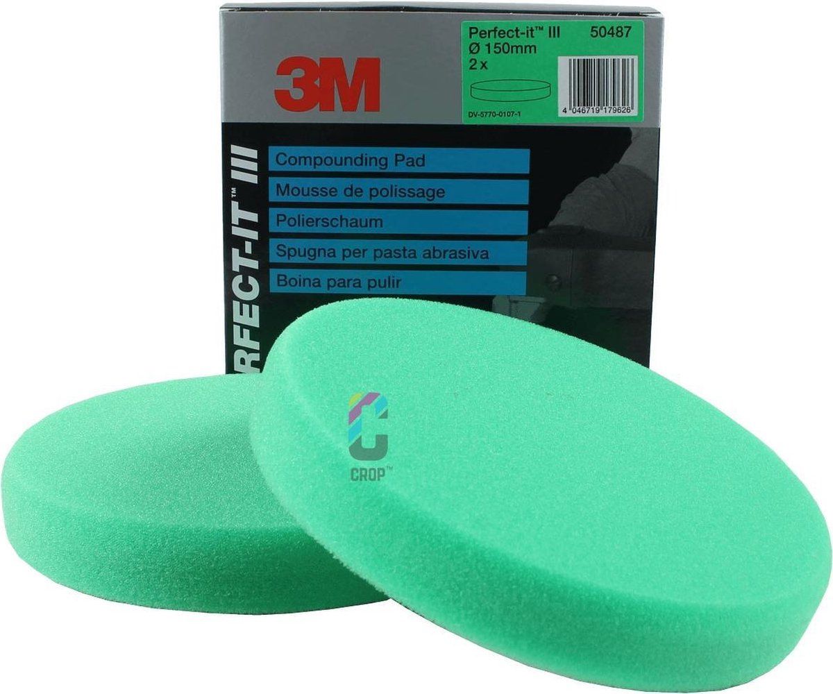 3M 50487 Perfect-It III Polijstschijf 150mm - Groen Medium - 2 stuks