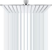 Merkloos Regendouchekop 10 inch Roestvrij Staal - 1 stuk - Chroom - 25 x 25 cm