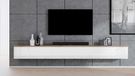 AX LIVING Dressoir 3x100cm, TV-meubel Loriano, eikenhout Wotan/wit, hoogglans