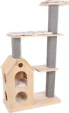 KRABPAAL Flamingo Krabpaal PREMIUM LINE Casandra – 96x40x135 cm – Beige/grijs