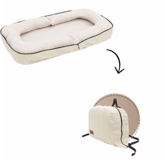 MorDesign Babynest Opvouwbaar 83x40 cm – Met Ritssluiting – Te Dragen als Rugzak