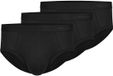 Mey Heren slip / onderbroek 3 pack Casual Cotton zwart