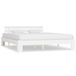 VidaXL Bedframe met hoofdbord massief grenenhout wit 180x200 cm