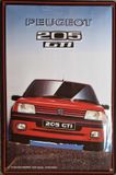 I&S Peugeot 205 GTI Metalen Wandbord 20 x 30 cm