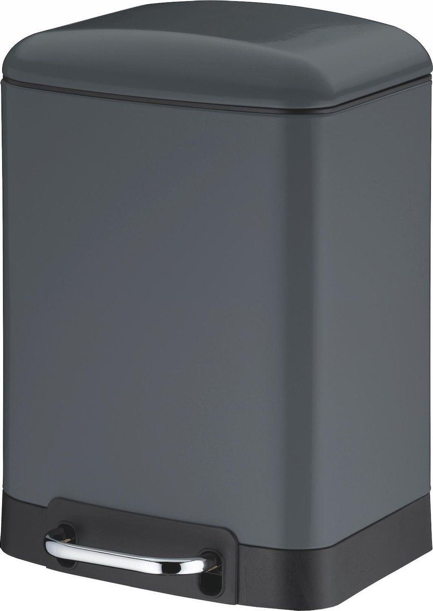 Kela Davino pedaalemmer - 6 liter - RVS - Donkergrijs