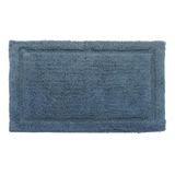 5Five Tapis de bain moelleux / tapis de bain pour le sol - 50 x 75 cm - bleu - tissu épais - coton - extra souple - série Colorama