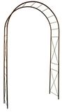 Louis Moulin 3186 Tuinboog met ruitdecoratie, metaal, antiek ijzer, 130 x 250 cm
