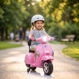 Vespa Scooter électrique pour enfants, 6 volt, 4 roues, design rétro