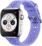 Strap-it Siliconen smartwatch bandje - Lila - Geschikt voor Apple Watch Series 1-11/SE/SE2/SE3 - 38/40/41/42mm