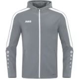 Jako Power Jas Met Kap Dames - Steengrijs | Maat: 42