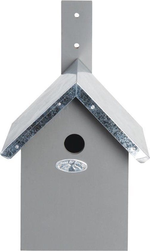 Esschert Design Houten Koolmeeskast - Vogelhuisje - Grijs