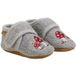 En Fant Chaussons en laine brodés Gris Mélangé