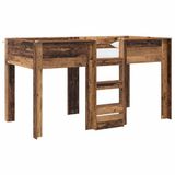 vidaXL Stapelbed voor kinderen, antiek hout, 100 x 200 cm