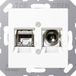 Jung Inzetplaat Schakelmateriaal - MMDA4521WW - E26Z8