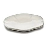 Serax Assiette striée Inku M Ø13,9 cm Blanc
