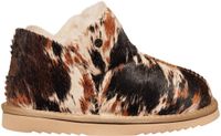 Warmbat Willow dames pantoffels met hairy cow print