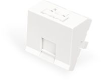 Digitus DN-93802-6-SH, Wit, ABS, Polycarbonaat (PC), Schroefloos, Universeel, Toetsenmodule, 45 mm