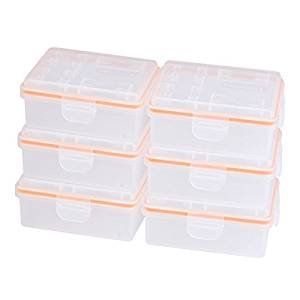 Newmowa 6pcs batterij opbergkoffer / houder voor Canon LP-E6 Nikon EN-EL15 Panasonic DMW-BLF19 batterij