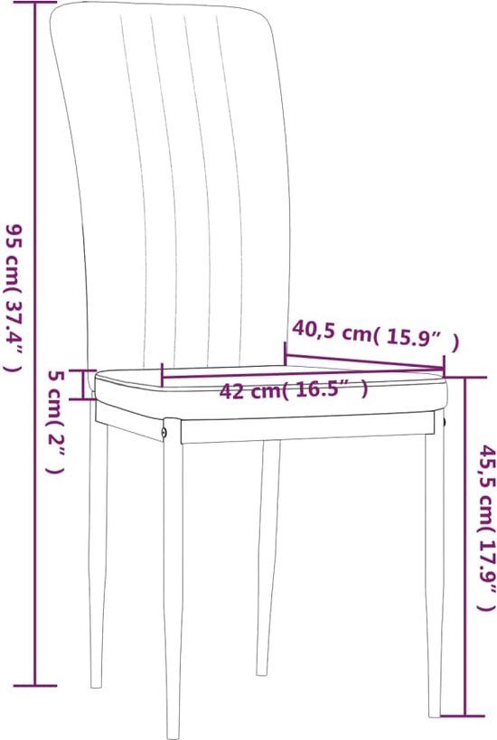vidaXL Eetkamerstoelen 2 st fluweel lichtgrijs
