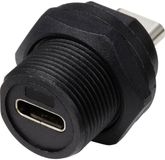 TRU COMPONENTS TC-E10T-FT3-PRF TC-13543608 USB-C 3.0-bus naar bus IP67 (schroefdraad) 1 stuk(s)