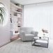 Italian Bed Linen Bankhoes Bi-elastisch, voor 1-zits, wit