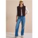 cecil Teddy-vest met softshell-details
