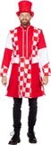 Wilbers Jas Brabant Heren Rood/Wit Premium - Maat 3XL