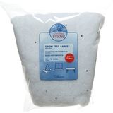 Decoris Kerstboomrok - wit - glitter - D100 cm - polyester