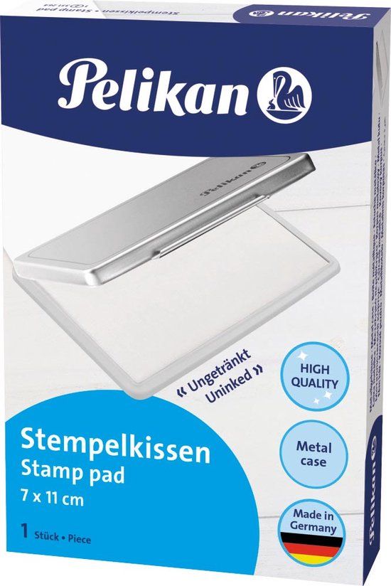 Pelikan stempelkussen - Metaal - 7x11 cm - Ongedrenkt