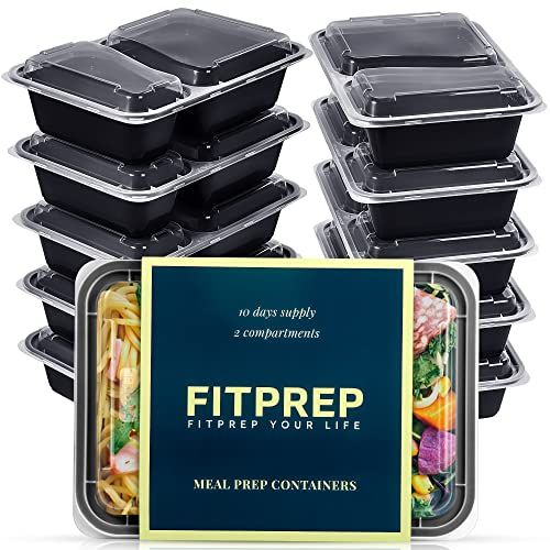 FITPREP FITPREP® 2-Fach Meal Prep Container -10 Pack