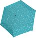 Doppler Zero 99: Ultralichte paraplu, 99g, winddicht, 90cm diameter, aquablauw