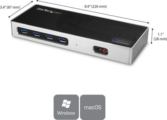 StarTech.com DK30A2DH - USB-C Docking Station - Dual 4K - 6x USB 3.0