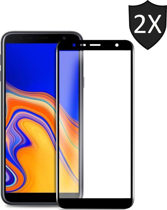 iCall 2x Samsung Galaxy J6+ Plus Screenprotector Glazen Gehard Full Screen Cover