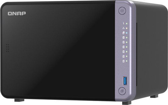 QNAP TS-632X-4G NAS Tower 60 TB Zwart