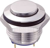 TRU COMPONENTS GQ16H-10/J/S Vandalismebestendige druktoets 48 V/DC 2 A 1x uit/(aan) Moment IP65 RVS Kunststof 1 stuk(s)