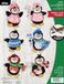 Bucilla Winter Land Penguins Felt Applique 6 Piece Ornament Making Kit