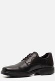 Ecco Helsinki Veterschoenen Zwart Leer 310401 - Maat 49