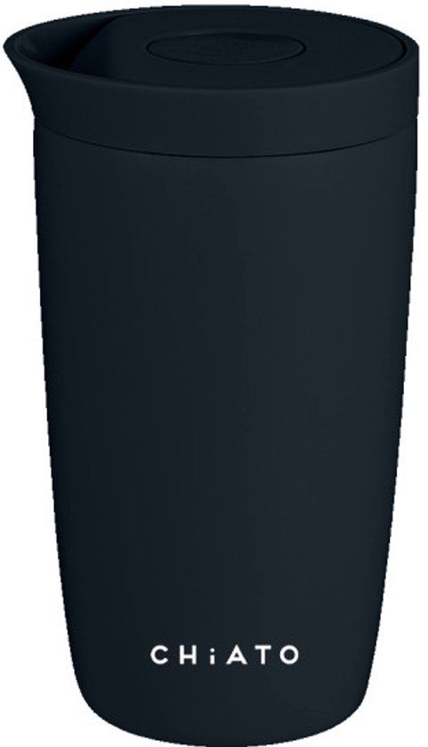 CHiATO Home dailySIP Space Black Thermosbeker, 350 ml - Zwart