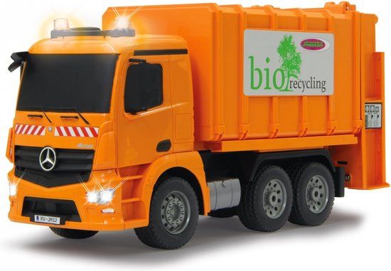Jamara 1:20 RC Vuilniswagen Mercedes-Benz Antos Truck - Oranje - 2.4GHz