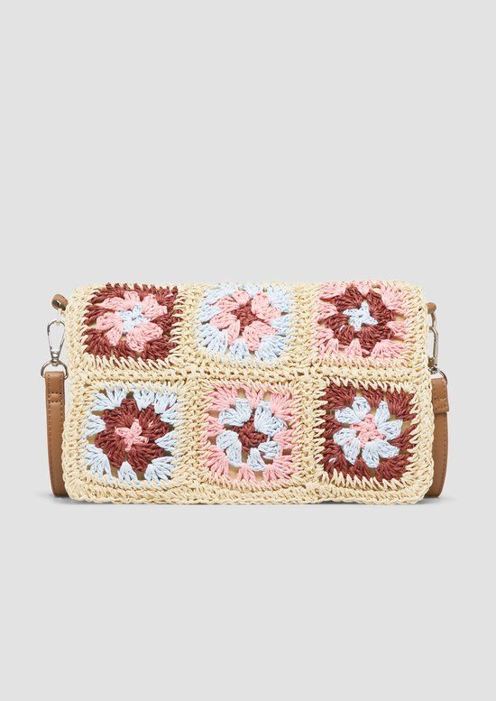 s.Oliver Aktetas beige gebloemd dames