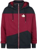 Star Trek The Next Generation Heren Vest met capuchon - rood/zwart - 5XL