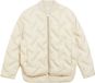 comma - Gewatteerd jack met collegekraag - lichtbeige